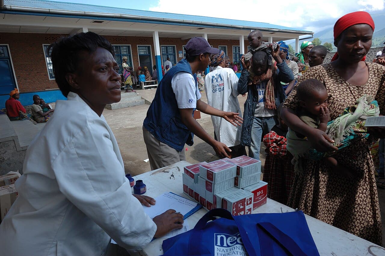 Humanitarian Aid — editorial portrait